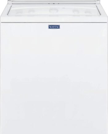 Maytag – 3.8 Cu. Ft. High Efficiency Top Load Washer with PowerWash Agitator – White
