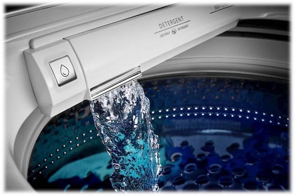 Maytag – 5.3 Cu. Ft. High Efficiency Smart Top Load Washer with Extra Power Button – White