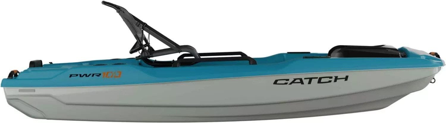Pelican Catch Pwr 100 Single-Person Fishing Boat – Turquoise Blue
