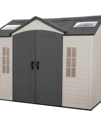 Side 10 ft. W x 8 ft. D Plastic Storage Shed