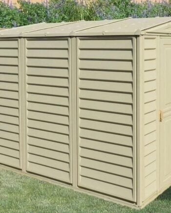 SideMate 4 ft. W x 8 ft. D Plastic Lean-To Storage Shed Installation Included