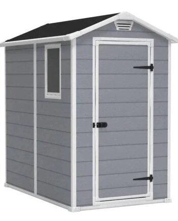 Storage Shed: Manor 6X8DD Indoor Storage Shed, Brown