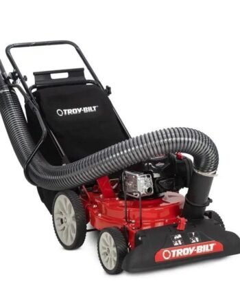 Troy-Bilt 24 in. Leaf Vacuum Head 1.5 in. Chipping Capacity Gas Powered Chipper Shredder Vacuum with High Rear Wheels
