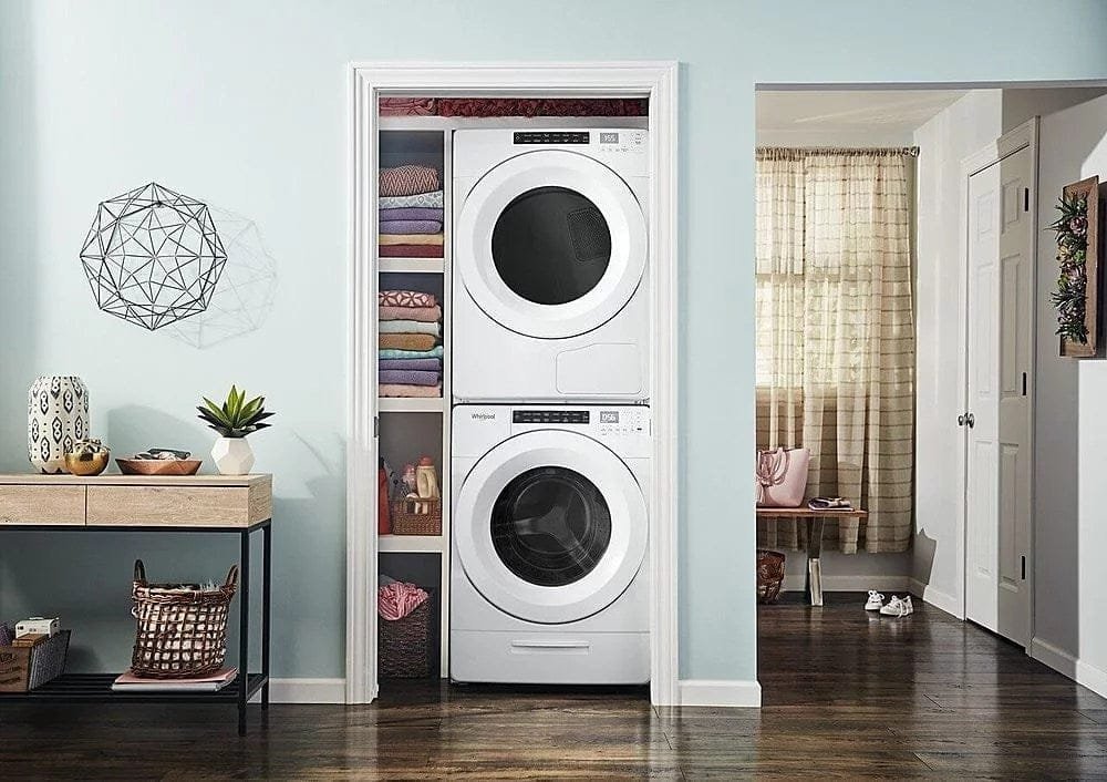 Whirlpool – 4.3 Cu. Ft. High Efficiency Stackable Front Load Washer with 35 Cycle Options – White