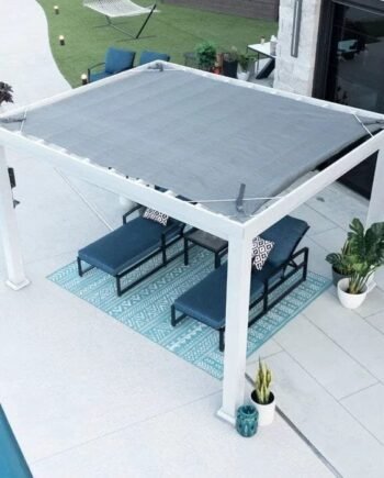Windham 12 Ft. W x 10 Ft. D Steel Pergola with Canopy