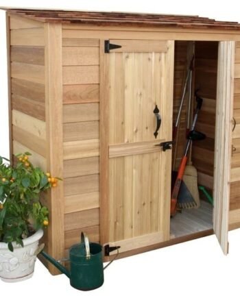 6 ft. W x 3 ft. D Grand Garden Chalet Cedar Wood Tool Shed