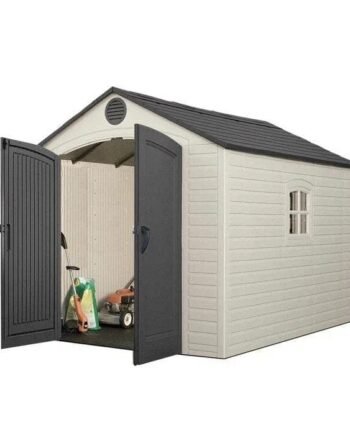 8 Ft. W x 10 Ft. D Plastic Traditional Storage Shed