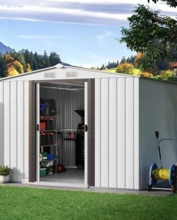 8ft. W x 8ft. D Metal Storage Shed