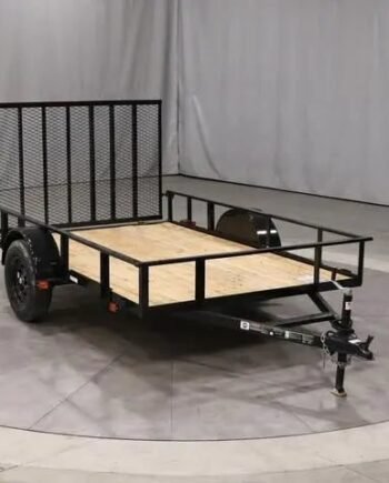 6×10 Single Axle Utility Trailer – Wood Floor & LED Lights