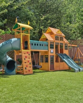 Kids Kidkraft Bear Cave Lodge Swing Set / Playset