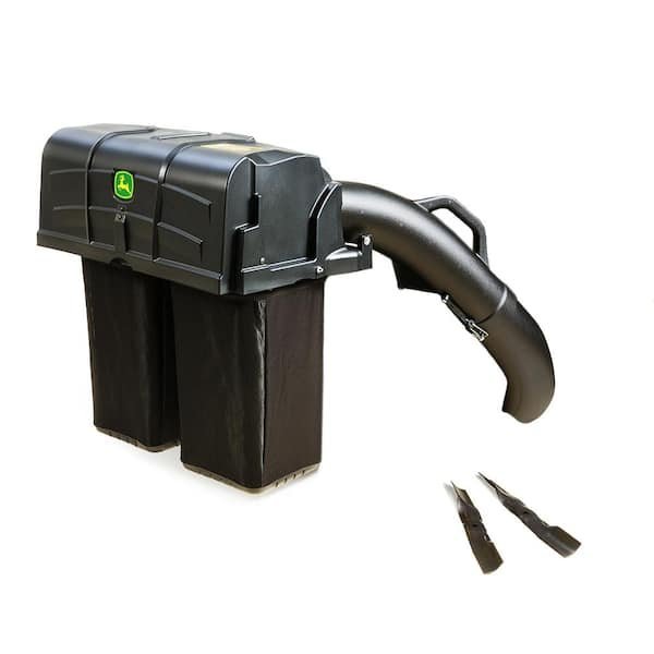 John Deere 42-inch Twin Bagger for 100 Series Tractors - Fast, Easy Attachment