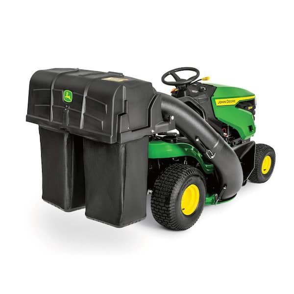John Deere 42-inch Twin Bagger for 100 Series Tractors - Fast, Easy Attachment