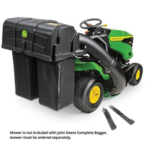 John Deere 42-inch Twin Bagger for 100 Series Tractors - Fast, Easy Attachment