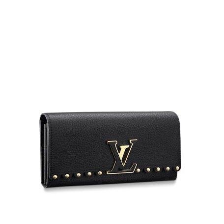 Louis Vuitton CAPUCINES WALLET Black