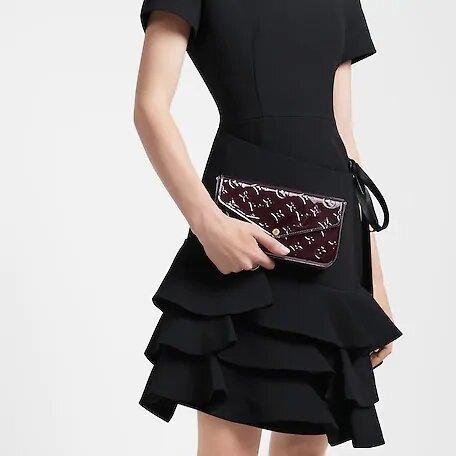 Louis Vuitton FÉLICIE POCHETTE Amarante Red