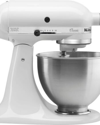 KitchenAid – Classic Series 4.5 Quart Tilt-Head Stand Mixer – White