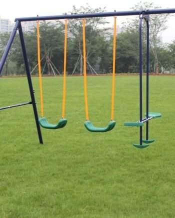 Durable Metal Swing Set with Glider – Perfect Outdoor Play for Kids