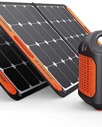 Jackery Solar Generator 1000, Explorer 1000 and 2X SolarSaga 100W with 3x110V/1000W AC Outlets, Solar Mobile Lithium Battery Pack for Outdoor…