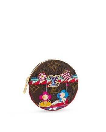 Louis Vuitton ROUND COIN PURSE Rouge Coquelicot Red