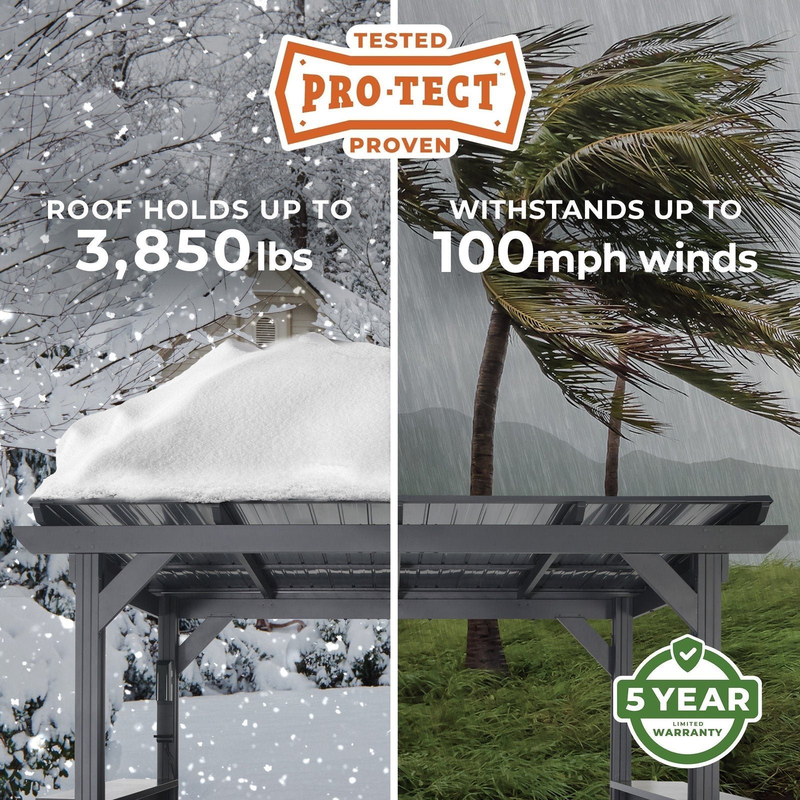 Rockport XL Steel Grill Gazebo