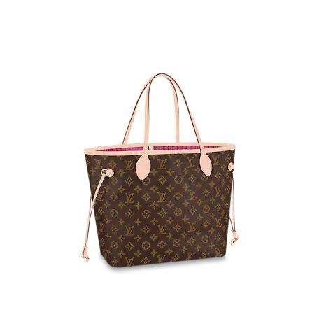 Louis Vuitton NEVERFULL MM Bag Pivoine Pink