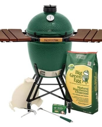 Large Big Green Egg with Rolling Nest & Composite Egg Mates Package